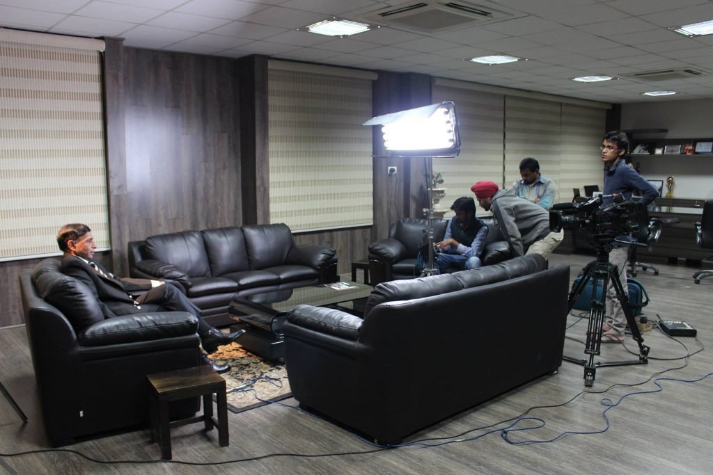 Corporate interview production